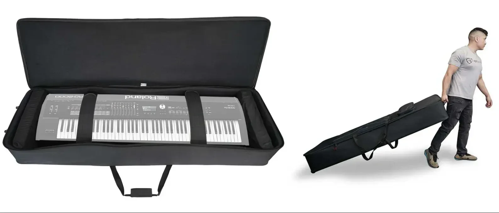 Чехол для синтезатора Rockville ROLLING BAG 88 XL SPEC 27 Black