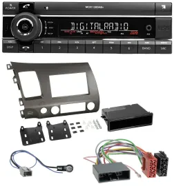 Kienzle Bluetooth MP3 USB DAB Autoradio für Honda Civic Hybrid FD3 06-10 anthraz