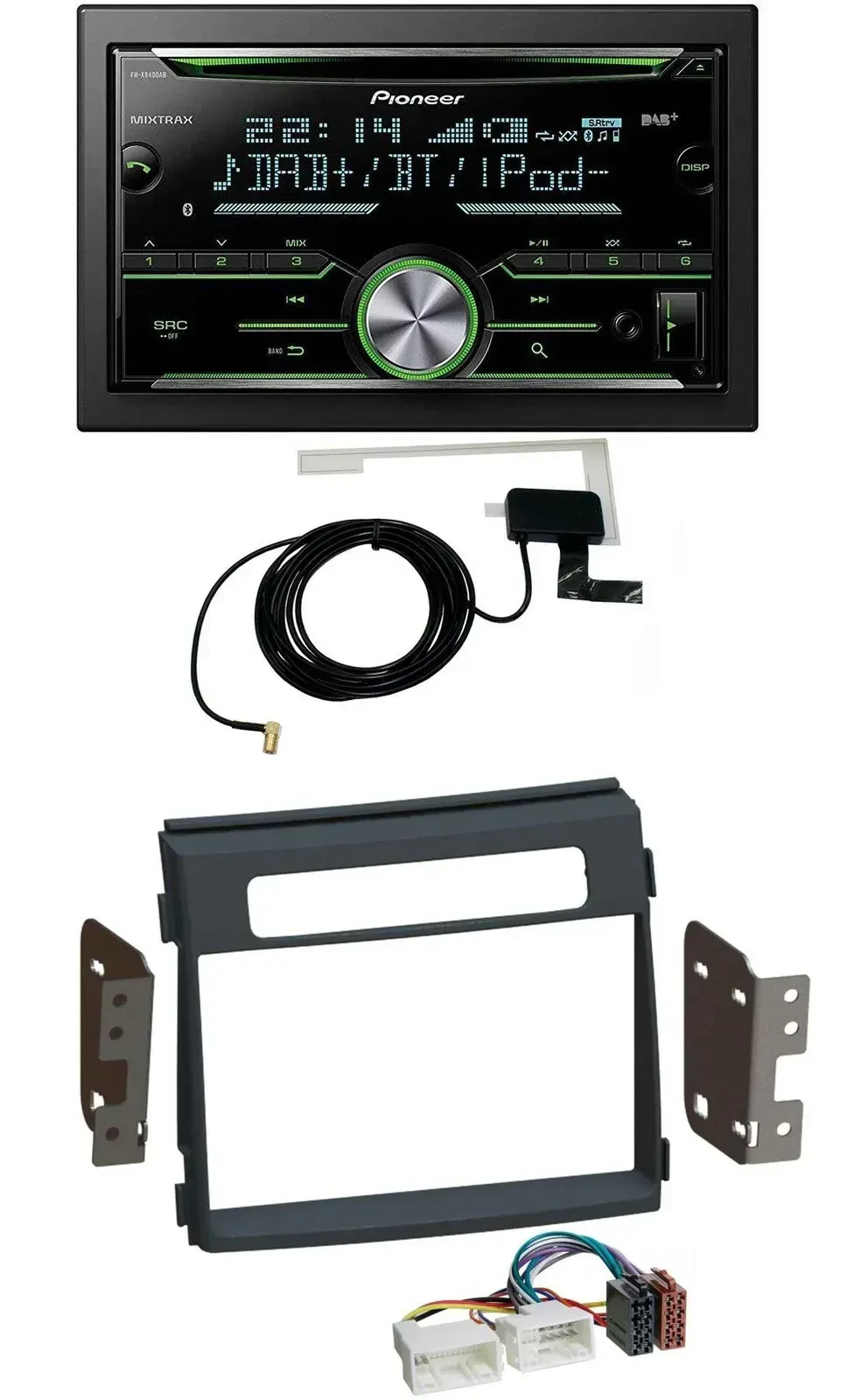 Автомагнитола Pioneer 2DIN CD/USB MP3 Bluetooth DAB для Kia Soul (AM) 2011–2014