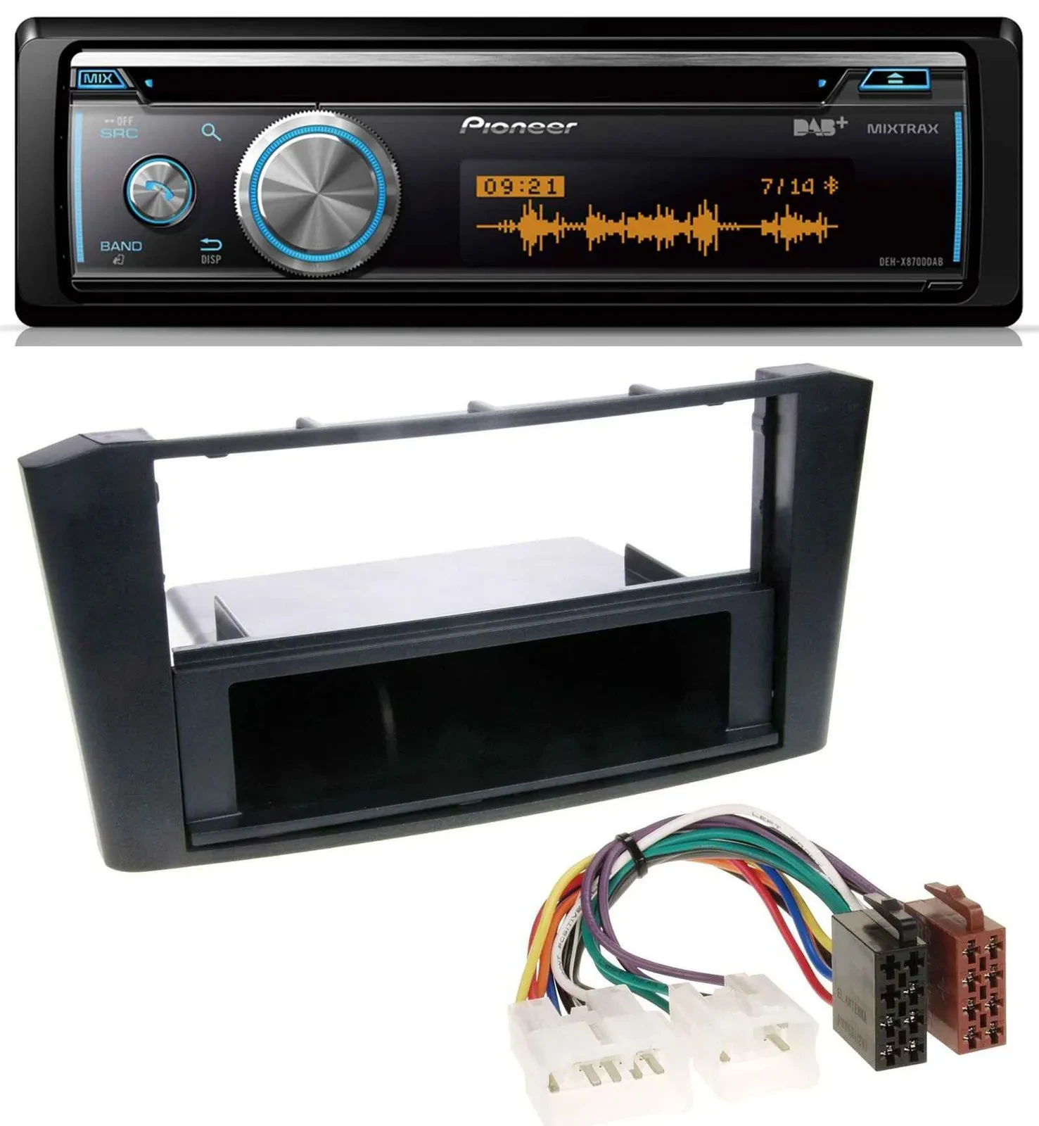 Pioneer MP3 DAB USB CD Bluetooth Autoradio für Toyota Avensis T25 (2003-2009)
