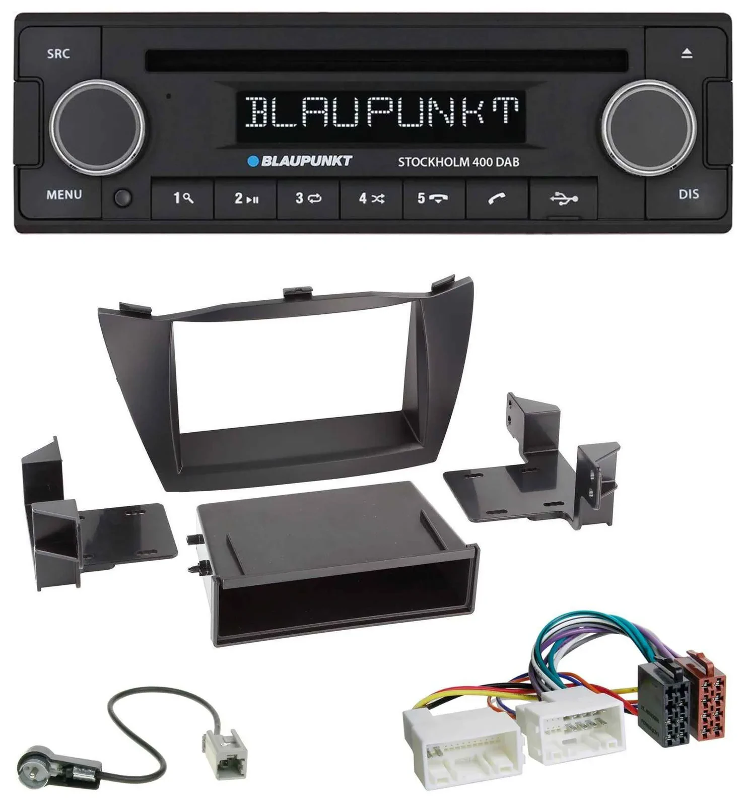 Blaupunkt MP3 Bluetooth DAB CD USB Autoradio für Hyundai ix35 (LM, 2010-2013)