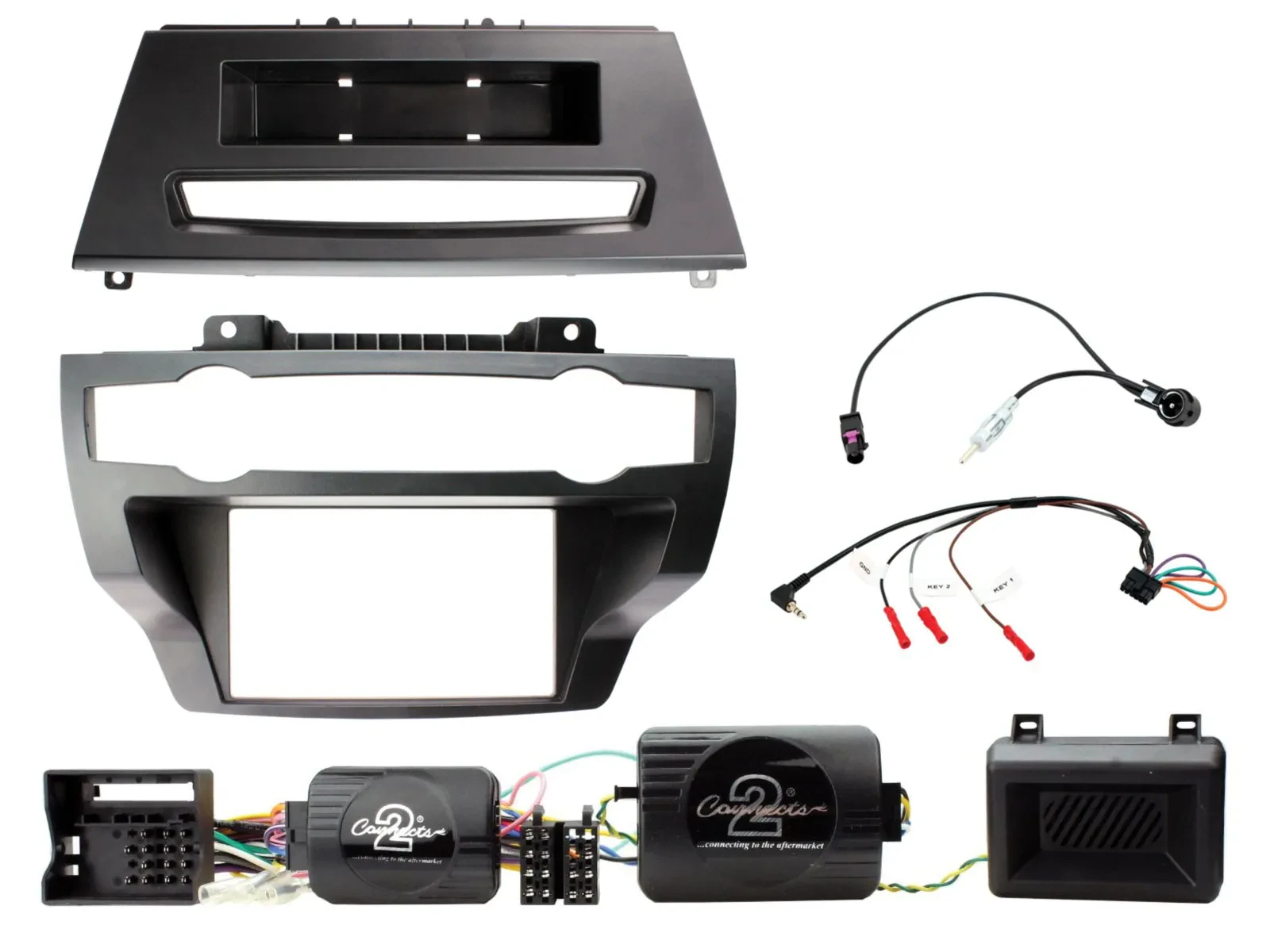 Radioset Lenkradadapter Doppel DIN Autoradio für BMW X5 X6 07-13 E70 E71 ohne Ve
