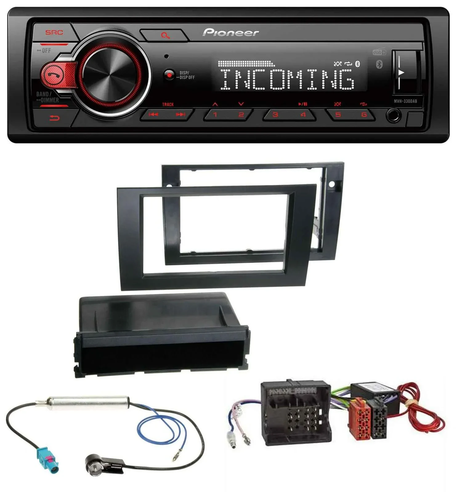 Pioneer Bluetooth USB DAB MP3 Autoradio für Audi A4 B7 04-08 Symphony Aktivsyste