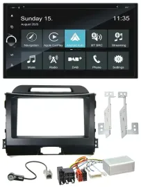 Blaupunkt 2DIN Lenkrad TMC Bluetooth USB DAB Navigation für Kia Sportage 3 10-15