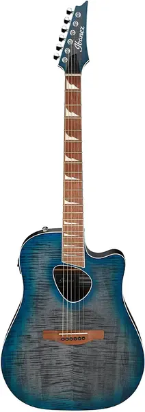 Электроакустическая гитара Ibanez ALT30FM Altstar Flamed-top Dreadnought Blue Doom Burst Indonesia 2022