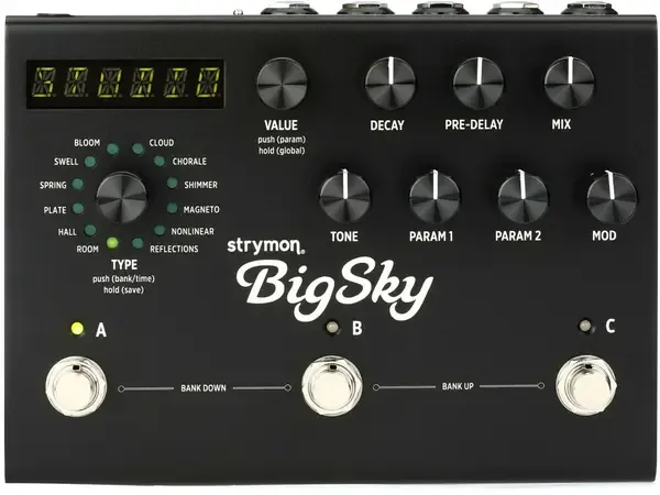 Педаль эффектов для электрогитары Strymon BigSky Multidimensional Reverb Pedal Midnight Edition