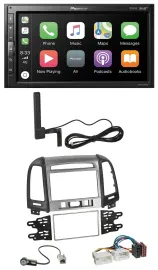 Автомагнитола для Hyundai Santa Fe 3 Pioneer 2DIN, USB, Bluetooth, DAB, MP3