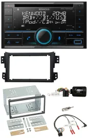 Kenwood CD 2DIN DAB USB Lenkrad Bluetooth Autoradio für Opel Agila B Suzuki Spla