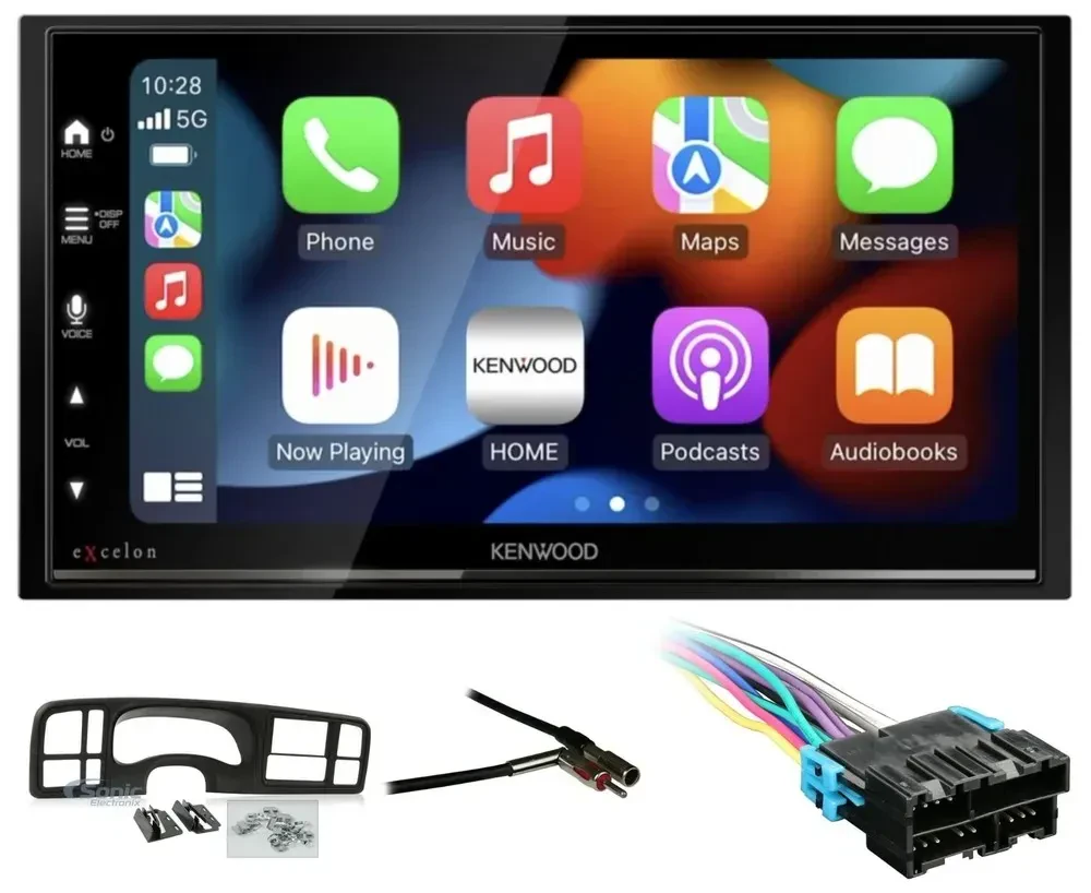 Автомагнитола для Chevrolet Silverado 1999–2006 Kenwood 2 DIN, Bluetooth