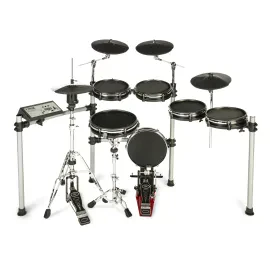 Hybrid Pro E-Drum Set, Elektronisches Schlagzeug, Gewebefelle, Stereo Mesh-Pads