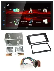 Автомагнитола для Toyota Avensis (2003–2009) JVC 2-DIN, USB, Bluetooth, MP3, DAB