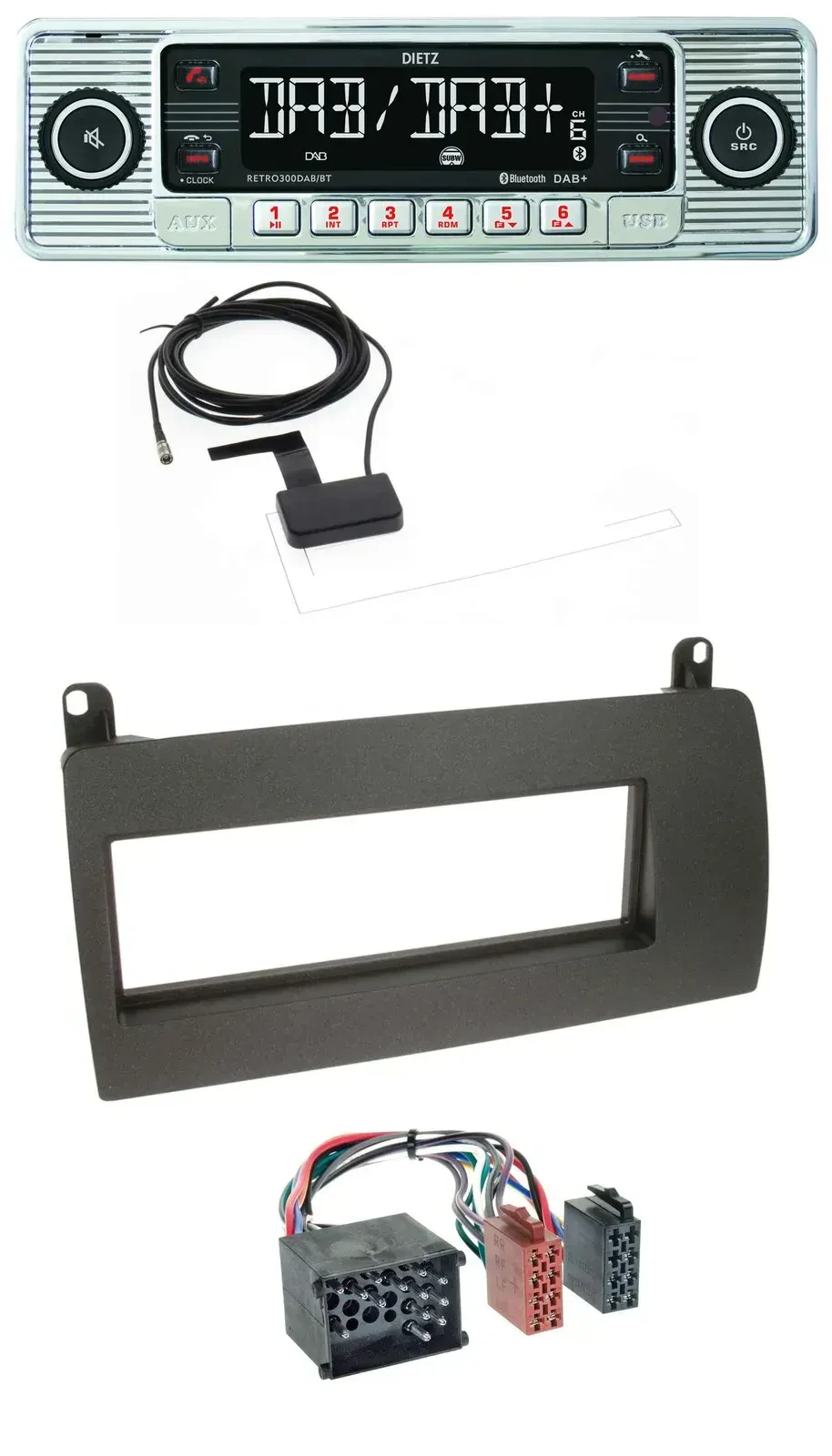 Dietz Bluetooth USB MP3 DAB Autoradio für Rover 75 (1999-2001)