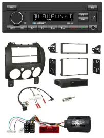Автомагнитола для Mazda 2 (2007–2014) Blaupunkt USB, DAB, Bluetooth, поддержка кнопок на руле