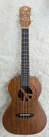 Luna Guitars Maluhia Peace Sign Tenor Ukulele Satin Natural Finish, UKE MALU