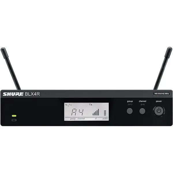 Приемник для радиосистемы Shure BLX4R BLX Rackmountable Wireless Receiver Band H10