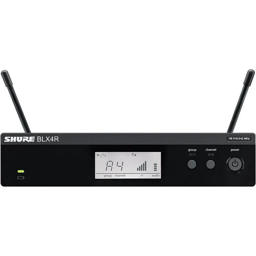 Приемник для радиосистемы Shure BLX4R BLX Rackmountable Wireless Receiver Band H10