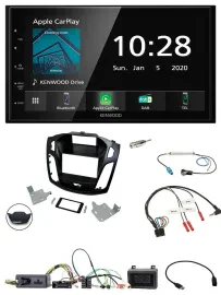 Kenwood Bluetooth Lenkrad DAB USB 2DIN Autoradio für Ford Focus 2014-2018
