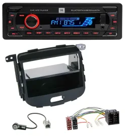 JBL AUX MP3 USB Bluetooth SD Autoradio für Hyundai i10 2008-2013 Rubber Touch