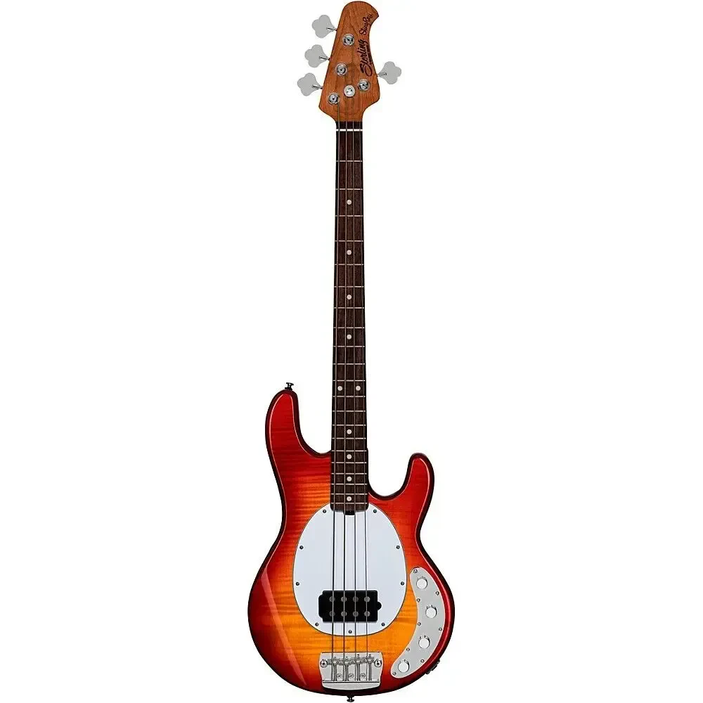 Бас-гитара Sterling by Music Man StingRay Ray34 Flame Maple Heritage Cherry Burst
