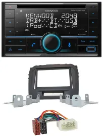 Kenwood CD 2DIN DAB USB MP3 Bluetooth Autoradio für Suzuki Vitara LY ab 04/2015