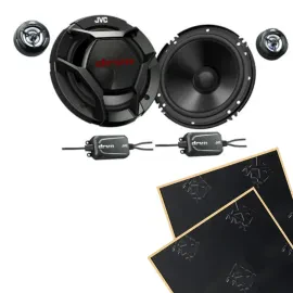 JVC CS-DR601C 6.5" DRVN Component Speaker + Damping
