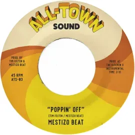 Виниловая пластинка Mestizo Beat - Poppin' Off (Tan) [New 7" Vinyl] Colored Vinyl