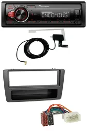Автомагнитола Pioneer USB/MP3/DAB/Bluetooth для Honda Civic 2001–2003 (ручной климат-контроль), антрацит