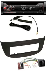 Pioneer CD USB AUX DAB MP3 Autoradio für Renault Twingo (07-12) schwarz