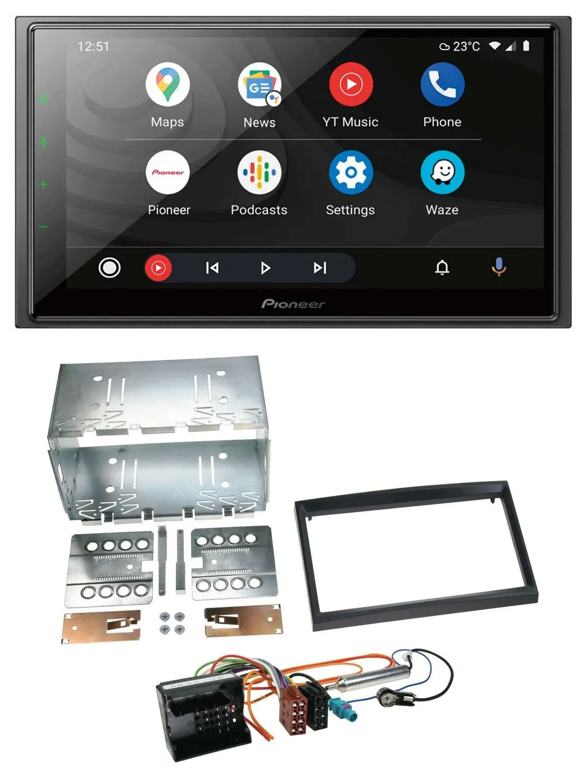 Pioneer USB 2DIN DAB MP3 Bluetooth Autoradio für Peugeot Expert 207 307 Partner