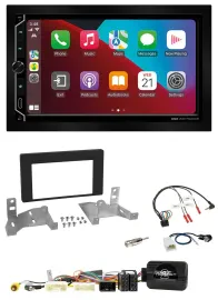 ESX 2DIN DAB USB Lenkrad Bluetooth Autoradio für Toyota Aygo ab 22 AB7 schwarz