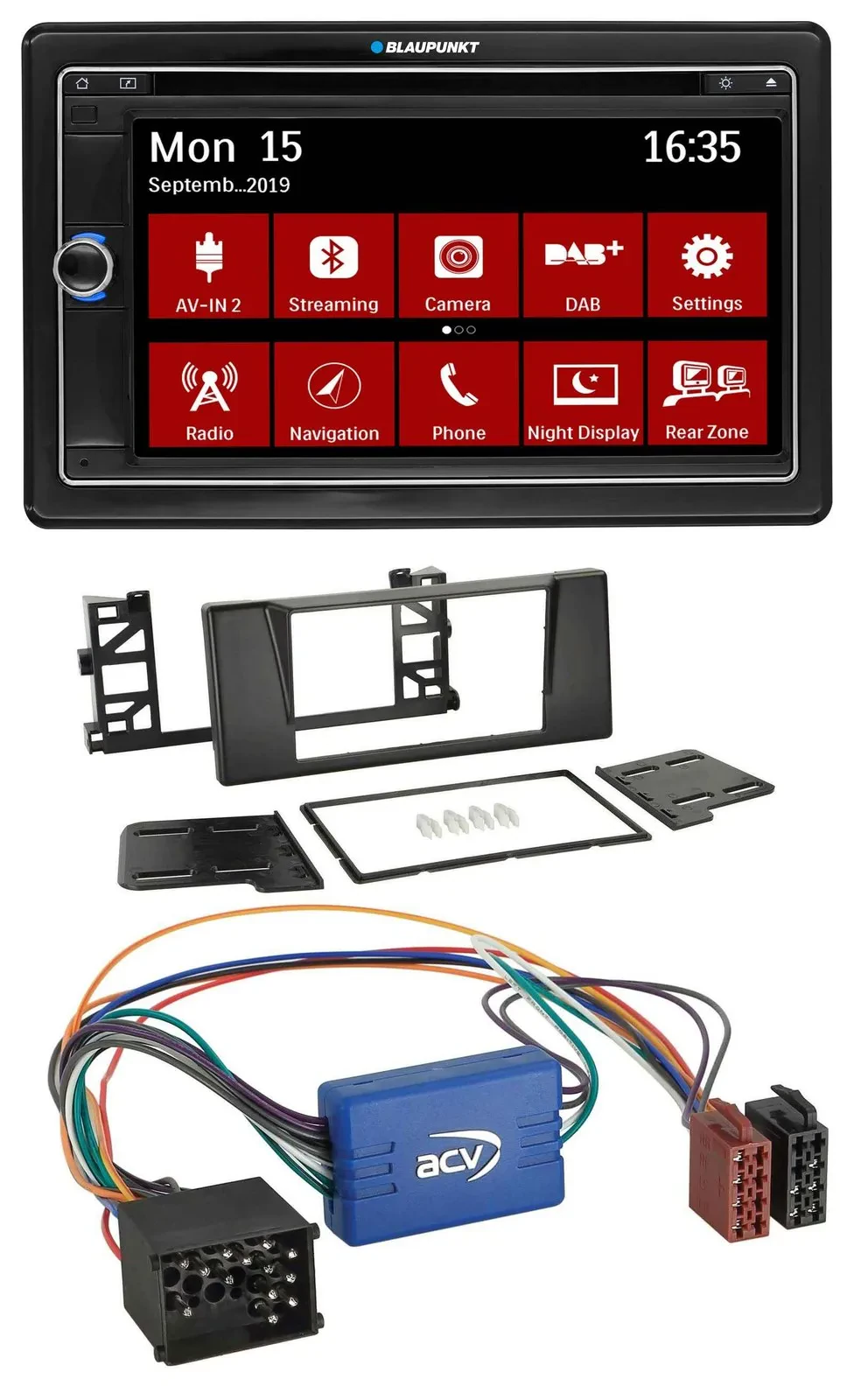 Blaupunkt Bluetooth DAB 2DIN USB DVD MP3 Autoradio für BMW X5 E53 5er E39 Rundpi