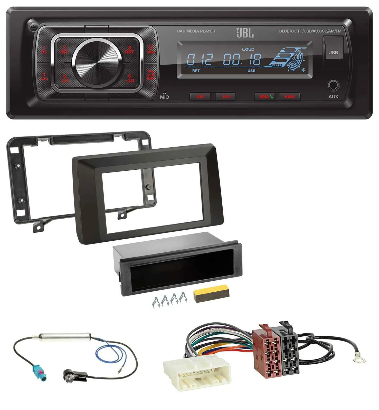 JBL SD AUX MP3 USB Bluetooth Autoradio für Dacia Duster (ab 2021)
