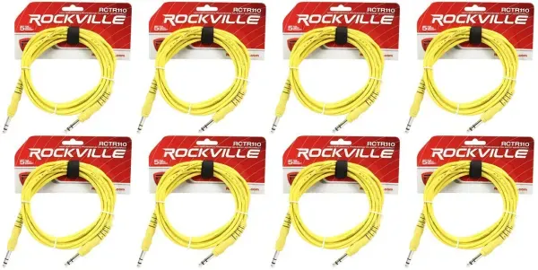 Коммутационный кабель Rockville RCTR110Y Yellow 3 м (8 штук)