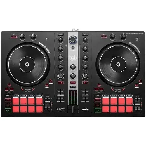 Б/У DJ-контроллер совместимый с Serato DJ Lite Hercules DJControl Inpulse 300 MK2 черный