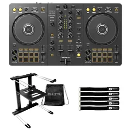 DJ-контроллер с джогом Pioneer DDJ-FLX4 Black с аксессуарами