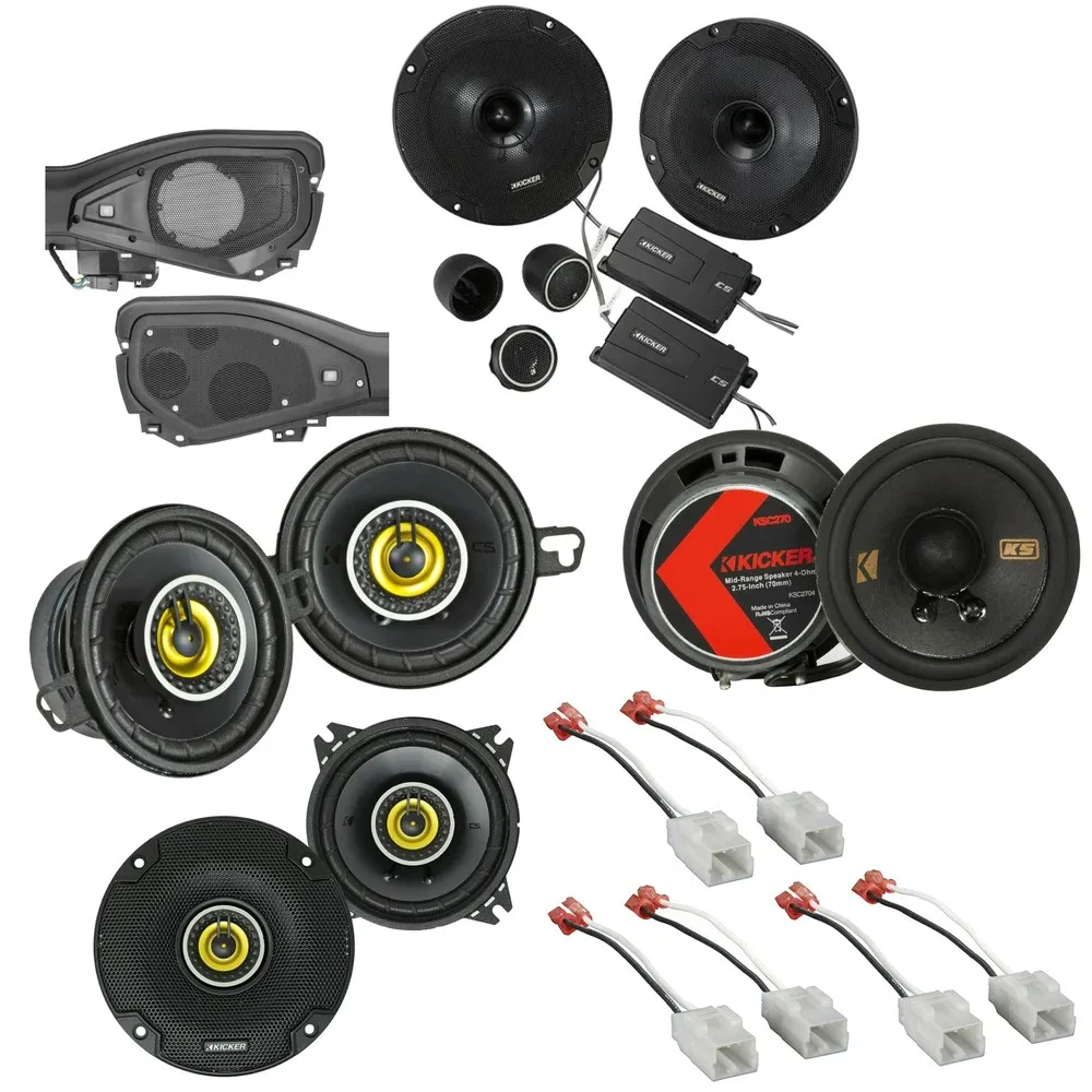 24-Current Wrangler JL /24-Current Gladiator JT Kicker CS Plug & Speaker Bundle