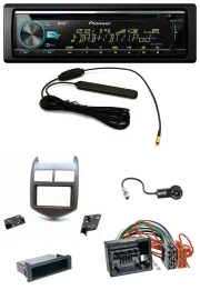 Автомагнитола Pioneer CD/MP3, AUX, USB, DAB для Chevrolet Aveo/Sonic (с 2011), темно-серая