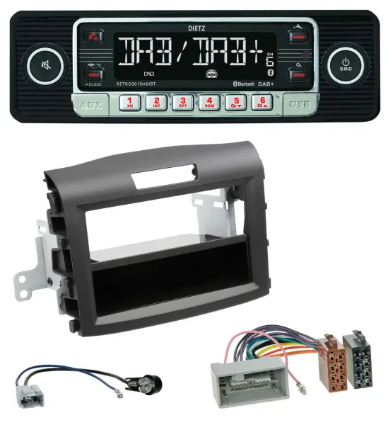 Dietz USB DAB MP3 Bluetooth Autoradio für Honda CR-V (ab 2013)