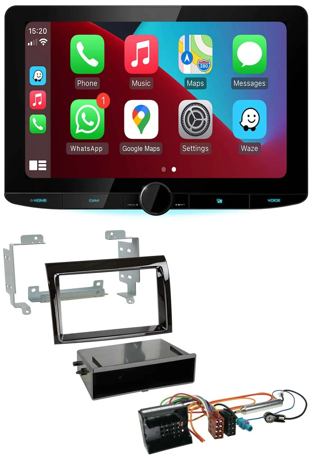 Kenwood MP3 USB DAB Bluetooth Autoradio für Citroen Jumper 06-11 Quadlock piano