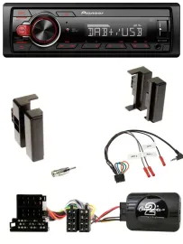 Pioneer MP3 1DIN DAB USB Lenkrad Autoradio für Audi A4 B5 bis 99 A6 C4 bis 97 A8
