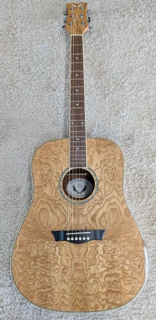 Dean AX DQA GN Quilt Ash Gloss Natural Acoustic Guitar - AXS Series