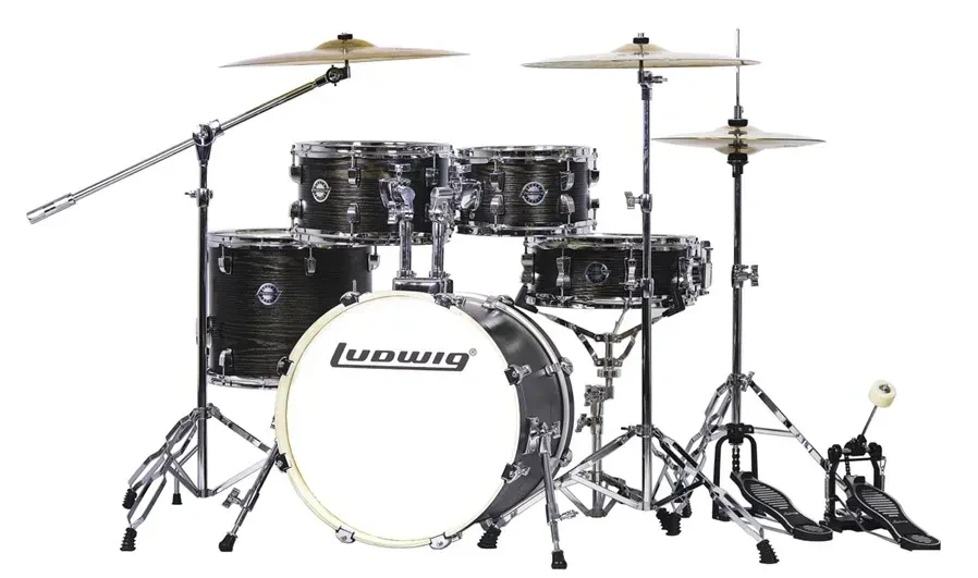 LC196-1 Accent Pro Барабанная установка, черная, 2 коробки, Ludwig