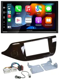 Kenwood DAB USB Bluetooth 2DIN MP3 Autoradio für Kia Ceed ab 12 glänzend