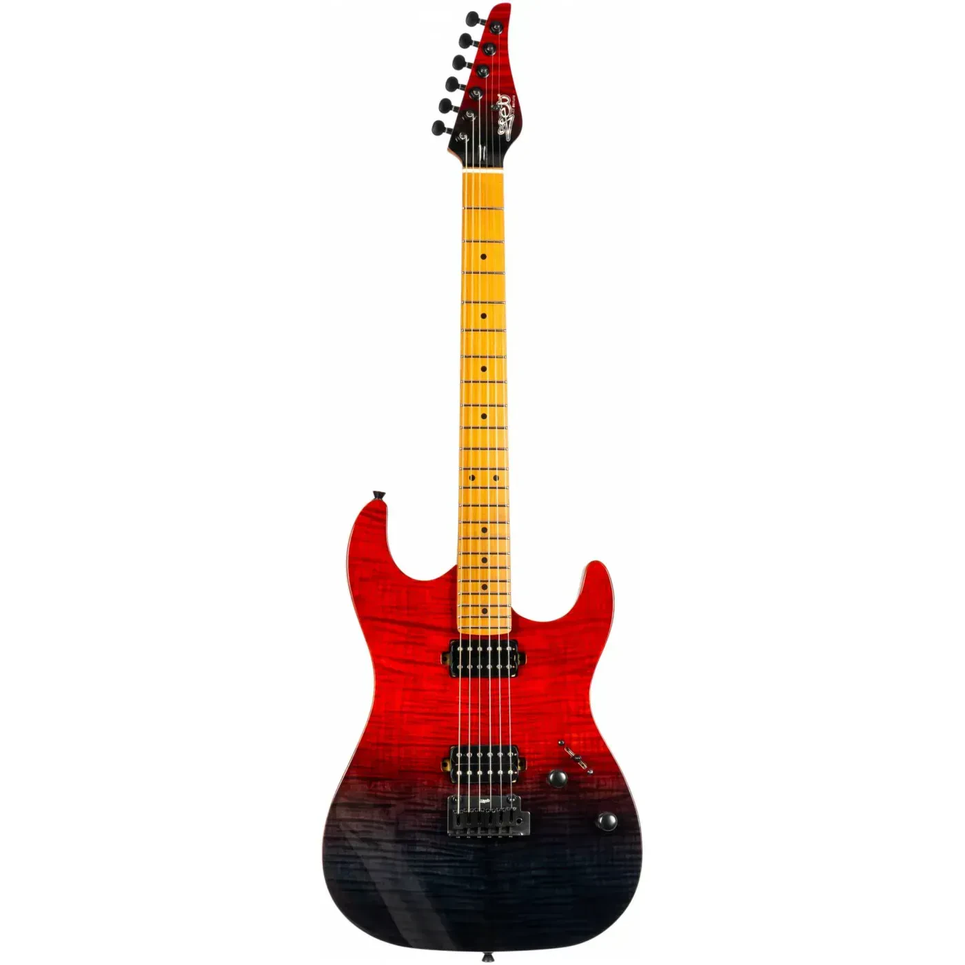 Электрогитара JET Guitars JS-1000 Vulcano Flamed Transparent Red