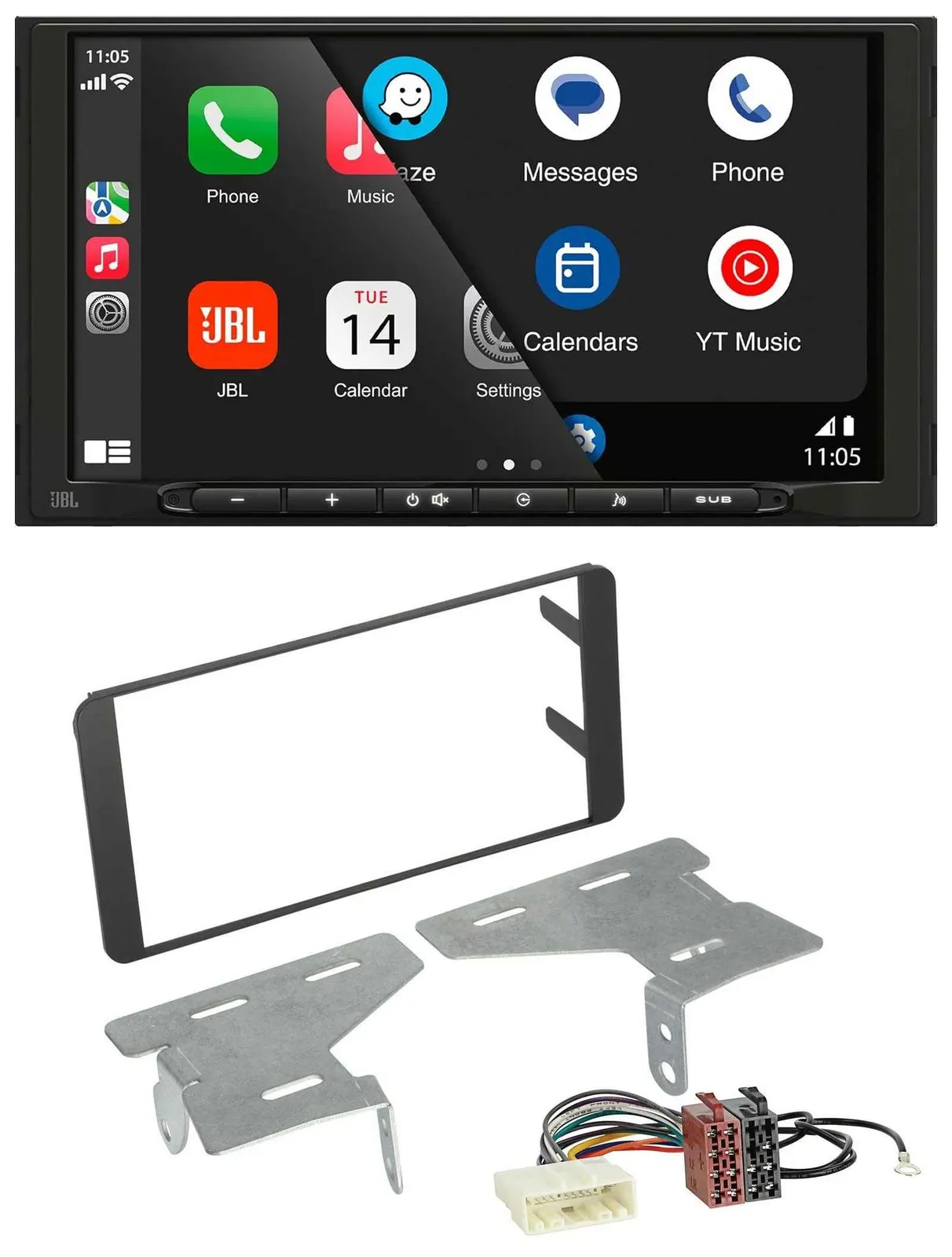 JBL USB 2DIN MP3 Bluetooth AUX Autoradio für Subaru BRZ (ab 2012)