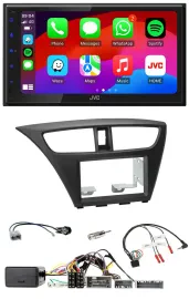 JVC Bluetooth 2DIN Lenkrad DAB USB Autoradio für Honda Civic ab 12 schwarz