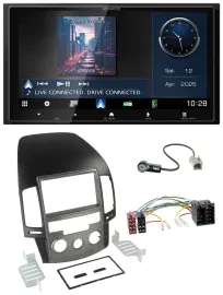Kenwood Bluetooth 2DIN USB DAB MP3 Autoradio für Hyundai i30 (ab 08)