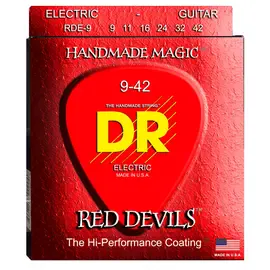 Струны для электрогитары DR Strings RDE-9 Red Devils 9-42