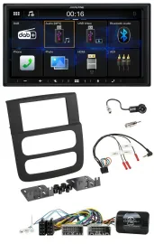 Alpine Bluetooth 2DIN Lenkrad DAB USB Autoradio für Dodge RAM 2002-2006