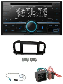 Kenwood CD 2DIN DAB USB MP3 Bluetooth Autoradio für Citroen Jumpy Spacetourer ab